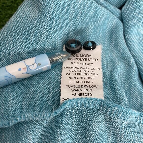 Johnnie-o Hangin' Out Mens Blue Short Sleeve Casual Button Up Shirt Size Large - Picture 6 of 8